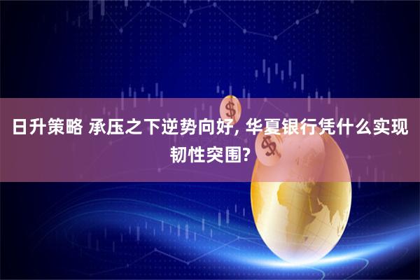 日升策略 承压之下逆势向好, 华夏银行凭什么实现韧性突围?